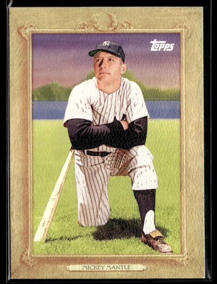 2010 Topps #TR28 Mickey Mantle Turkey Red Yankees Baseball Card 0503G - Image 1 of 2