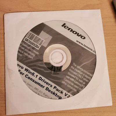Lenovo Win8.1 Drivers Pack CD V2.1 Desktop SR30G69304 VERY CLEAN  - Image 1 of 4