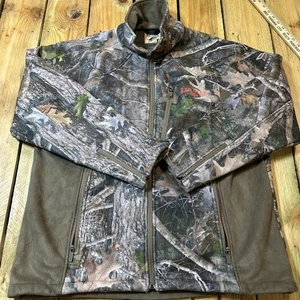 Chaqueta aislante camuflada de roble musgo cremallera completa Redhead para hombre sin capucha talla grande - Imagen 1 de 6