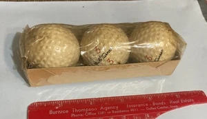 3 PACK VINTAGE MIKE TURNESA #3 SPALDING GOLF BALLS SEALED PROFESSIONAL - Picture 1 of 4