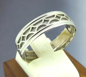 Tacori Men's Wedding 6 mm Band 18K White Gold Brushed Ring Size 8.5 - Picture 1 of 6