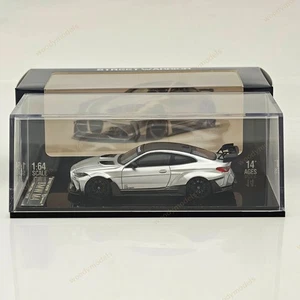 SW 1:64 BMW M4 G82 Silver Sports Diecast Models Car Limited Collection - Picture 1 of 7