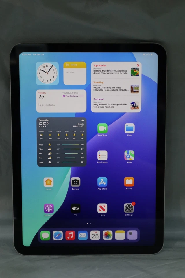 Apple iPad 11" (A16) - 128GB - Silver (WIFI + CELL) Unlocked MD7F4LL/A #19979 - Image 1 of 4