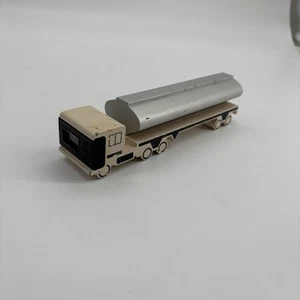 vintage metal promotional clock diesel tanker truck paperweight - Picture 1 of 9