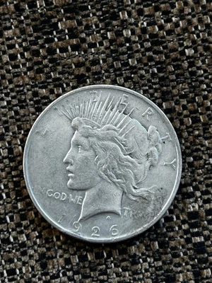 1926 D Morgan Silver Dollar Peace Excellent Condition- Uncertified - Image 1 of 4