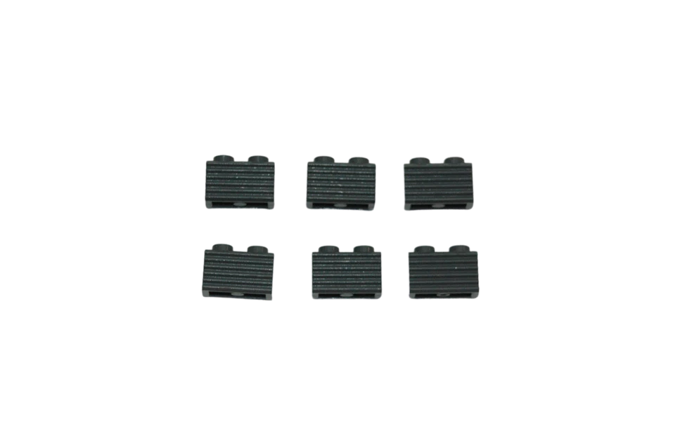 6 Lego® TRAIN Railway 9V RC 2x1 Brick with Grille Grill BLUISH GREY - Image 1 of 1