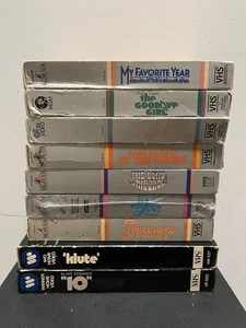 Lot of 9 MGM/UA & WB Book Box VHS Klute, Diner, 10, Goodbye Girl, My Fav Year - Picture 1 of 4