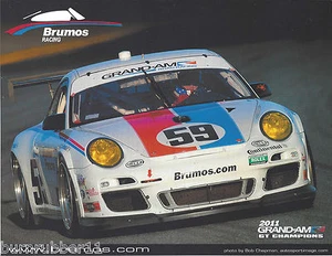 2012 ANDREW DAVIS / LEH KEEN "BRUMOS RACING" #59 GRAND -AM GT SEREIS POSTAL - Imagen 1 de 1