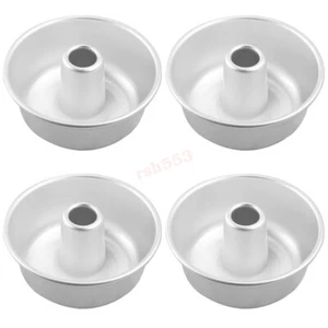 4PCS Hollow Cake Mold Pan Cake Tin Non Stick Donuts Mold Aluminum Ring Tools - Picture 1 of 14