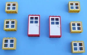 ☀️NEW LEGO City Friends Belville Town House 2 Doors and 6 Windows Parts + Pieces - Picture 1 of 1