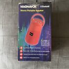 Magnavox Bluetooth Wireless Stereo Tragbarer Lautsprecher - rot