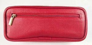 CLOSEOUT - Quality RED leather case for Diabetic Insulin Pen & Glucometer - Picture 1 of 3