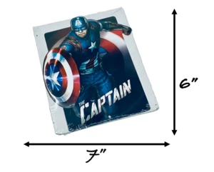 Letrero de hojalata del Capitán América de Marvel - Imagen 1 de 3