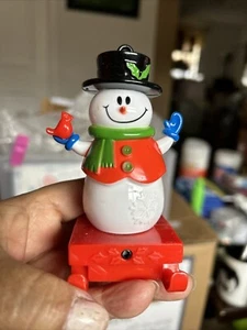 Weihnachtsschmuck Frosty der Schneemann Kunststoff Vintage Urlaub - Bild 1 von 3
