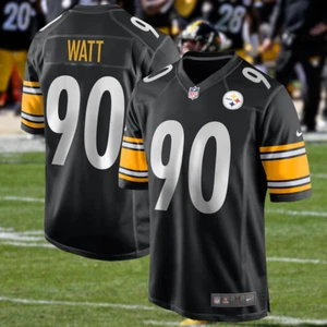 TJ Watt Pittsburgh Steelers Nike Game Player Jersey Men's 2024 NFL #90 Sz M NWOT - Picture 1 of 12