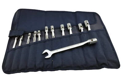 TRADEMARQUE TOOLS LTD Open Jaw Spanner Set with Flexi-Head Socket Ends