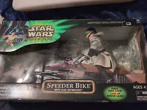 Hasbro Star Wars Power of The Force Speeder Bike & Trooper 12 in Action Figure - Picture 1 of 8