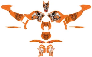KIT DE DECORACIÓN GRÁFICA INVISION KTM XCW 200-530 2011 C5,XCFW 250 2011 JOKER STOCKWARE - Imagen 1 de 1
