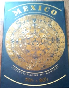 Mexiko Coleccionador de Monedas 70er & 80er Münzalbum Buch ALBUM BU/UNC - Bild 1 von 9