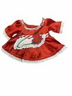 Build A Bear Outfit Mrs Claus Red Christmas Dress Holiday Outfit