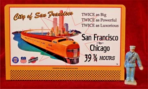 CITY OF SAN FRANCISCO STREAMLINER _ CARTELERA DE METAL ESCALA #158 O/S - Imagen 1 de 3