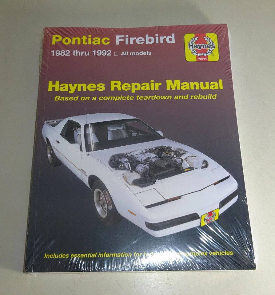 Manuale Riparazione Pontiac Firebird / Trans Am , gli Anni 1982 - 1992 - Immagine 1 di 1