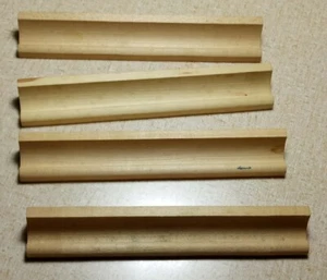 4 SCRABBLE Wood Tile Holding Rack Used Game Parts - Picture 1 of 5