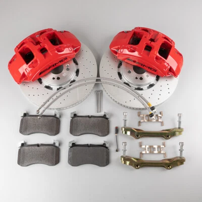 New Genuine Mercedes-Benz GLS63 GLE63 W167 AMG Front RED big brake kit - Image 1 of 4