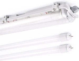 Lámpara LED para habitación húmeda Eco lámpara de bañera tubo T8 blanco neutro blanco frío DE - Imagen 1 de 41