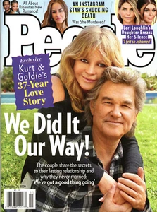 PEOPLE Magazine December 21 2020 Goldie Hawn Kurt Russell Rihanna Alexis Sharkey - Foto 1 di 2