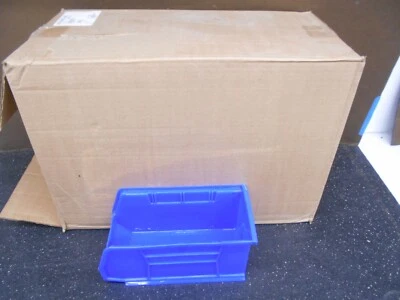 AKRO MILS BLUE AKROBINS STACKING CONTAINERS 30230 11" x 5" x 5" BOX OF 12 - Image 1 of 4