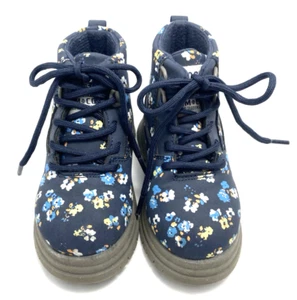 OshKosh B'Gosh Floral Toddler Girls Lace Up Bootie Size 6M Blue B*N - Picture 1 of 8