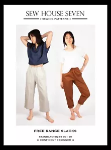 Free Range Slacks - Sewing Pattern - Sew House 7 - Sizes 00-20 - Picture 1 of 2