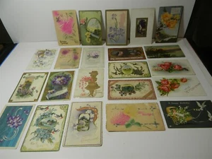 Vintage Embossed UBD and Divided Back Lot of 22 Postcard - P01 - Picture 1 of 5