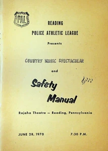 Reading Police Athletic League Country Music Spectacular Program June 28 1970 - Bild 1 von 3