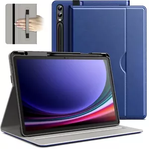 Samsung Galaxy Tab S9 Plus 12.4"with S Pen Holder, Soft TPU Tri-Fold Stand Cover - Picture 1 of 5