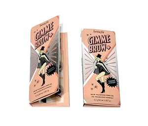 BENEFIT COSMETICS Gimme Brow+ SHADE 3 Lot 2 x .2 g Sample Sz NEW FREE FAST SHIP - Picture 1 of 4
