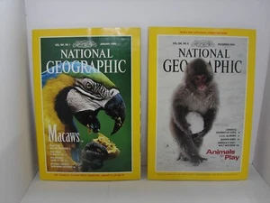 2 National Geographic Magazine, Jan 1994 and Dec 1994 Very Good condition NG02 - Imagen 1 de 9