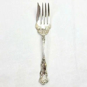 Cold Meat Serving Fork Coligny Silverplate, by Independence  A1+ 71/2" Ornate - Picture 1 of 5