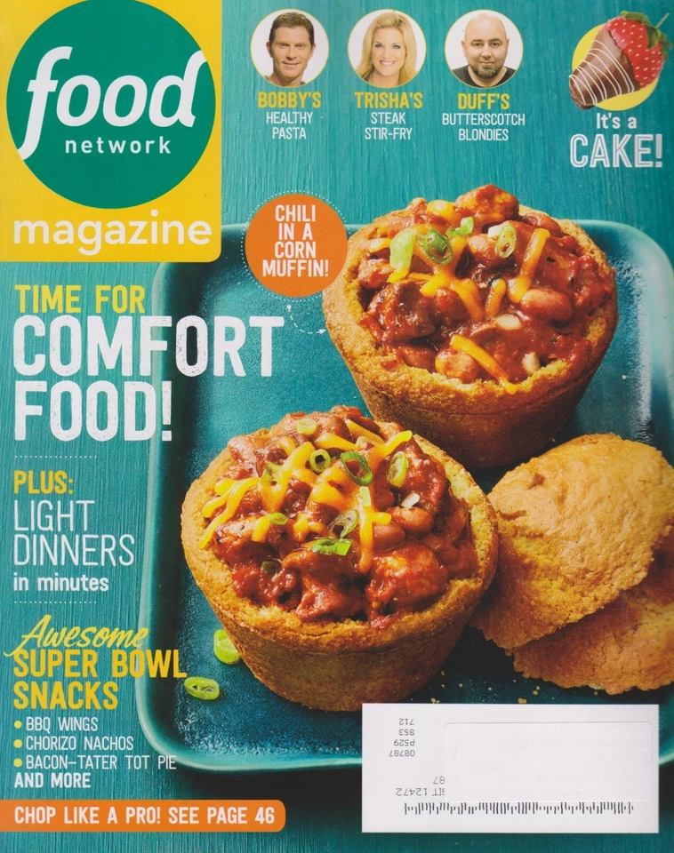 Food Network January February 2016 Time For Comfort Food! Light Dinners, Super B - Image 1 of 1