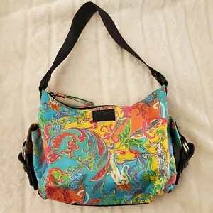 Lauren Ralph Lauren Tasche Paisley Hobo Schulter hell Boho bunt - Bild 1 von 9