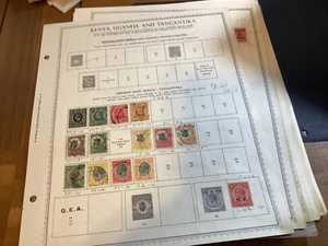 ICOLLECTZONE Colección Kenia, Uganda y Tanganica con bisagras y usado (COL342) - Imagen 1 de 18