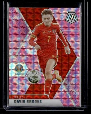 2021 Panini Mosaic UEFA EURO #195 David Brooks Mosaic Camo Pink - Image 1 of 2
