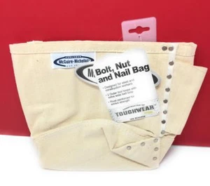 McGuire-Nicholas Tool Bolt Nut Nail Bag Pouch Canvas with Ball Cap - Picture 1 of 1