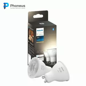 Philips Hue Blanco GU10 LED Focos Pack de 2 (400 lm) - Bombilla - Imagen 1 de 9
