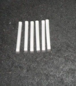 LOT OF SIX 99.95% HIGH PURITY TRANSLUCENT POLYCRYSTALLINE ALUMINA TUBE No.: 433 - Picture 1 of 6
