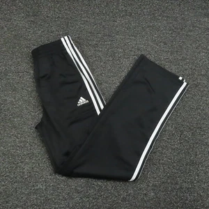 Adidas Sweatpants Youth Large Black & White Breathable Gym Running Casual Boys - Picture 1 of 10
