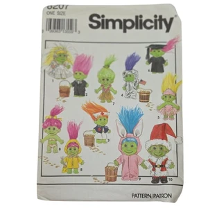 Simplicity 8207 Vintage Russ Ace Troll Puppe Kostüme Schnittmuster ungeschnitten - Bild 1 von 5