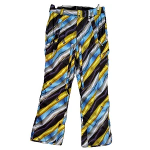 Volcom Womens Nimbus Snow Pants XS Shell Multicolor Padded Knees 10K Rare 30x31 - Picture 1 of 20