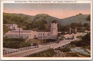 c1920s HOLLYWOOD California Postcard "UNIVERSAL CITY - Home of the Movies" PNC - Bild 1 von 2